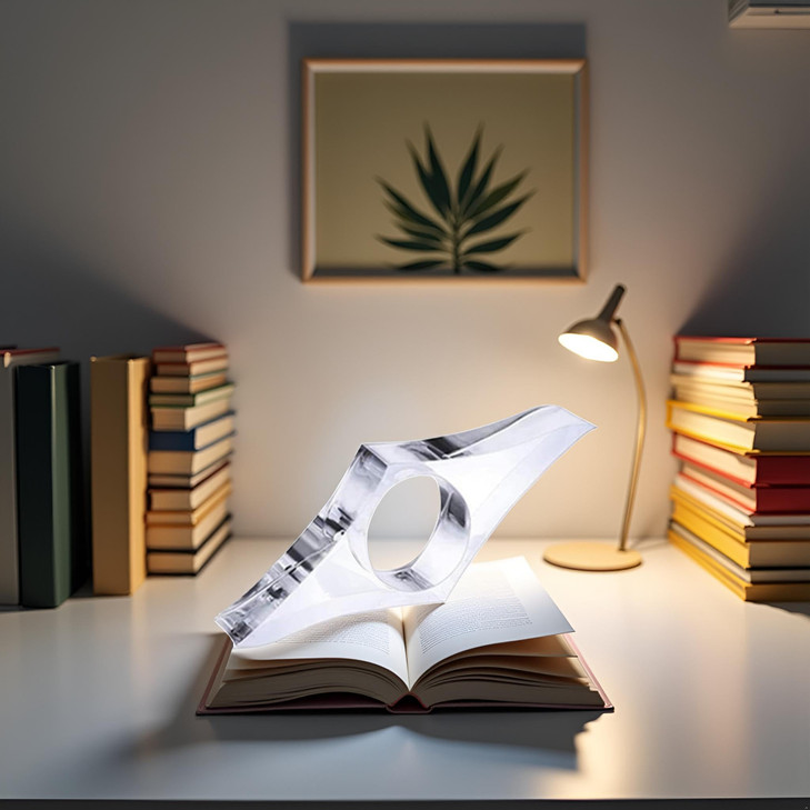 BWESOO Transparent Acrylic Bookmarks - 10 Pack - Multi-Function Book Support - School Office Supplies