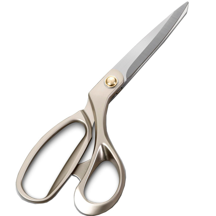 HAGBOU Fabric Scissors, 10.5" Heavy Duty Tailor Scissors, Classic Style, Champagne Golden, Stainless Steel