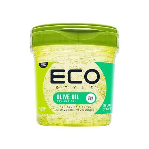 Eco Style Gel Olive Oil Styling - Adds Shine and Tames Split Ends - Delivers Moisture to Scalp - Nourishes And Repairs - Provides Weightless and Supe