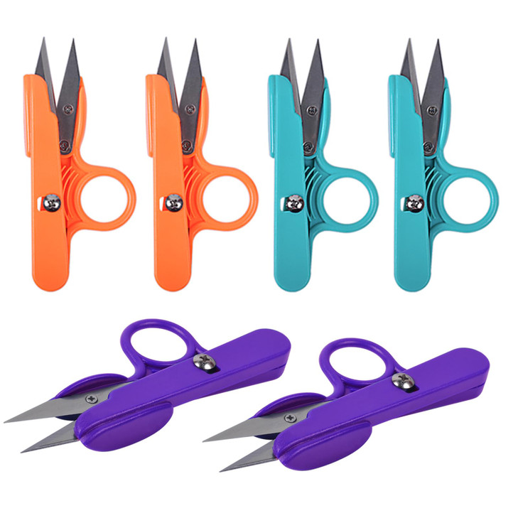 UCEC Thread Snips for Cutting, Thread Cutter Yarn Scissor for Crocheting, Embroidery Scissors Fabric Scissors Small Sewing Snips, 6 Pack