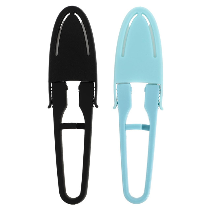EXCEART 2pcs U Shaped Sewing with Safety Cover Thread Cutter Yarn Shears Ceramic Scissor
