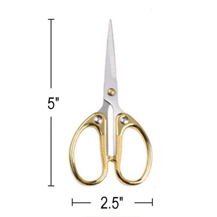 Aesosor 5" Small Sewing Scissors All Purpose Scissors Stainless Steel Tip Shears DIY Tools Office Scissor for Home Office School Sewing Fabric Handcr