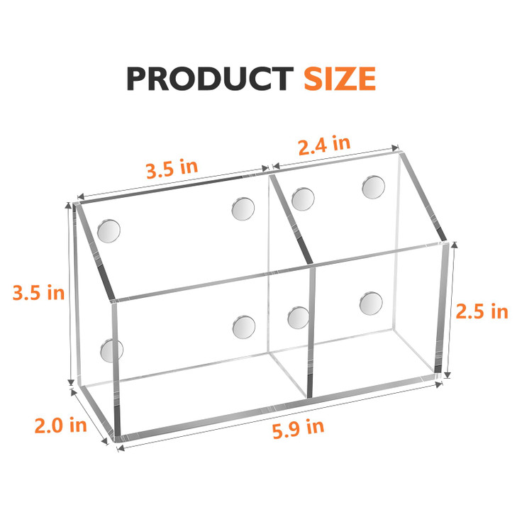 Ameceres Magnetic Pen Holder Classroom Organization Acrylic Marker Holder for Whiteboard Refrigerator Locker Accessories Pencil Dry Erase Marker Bask
