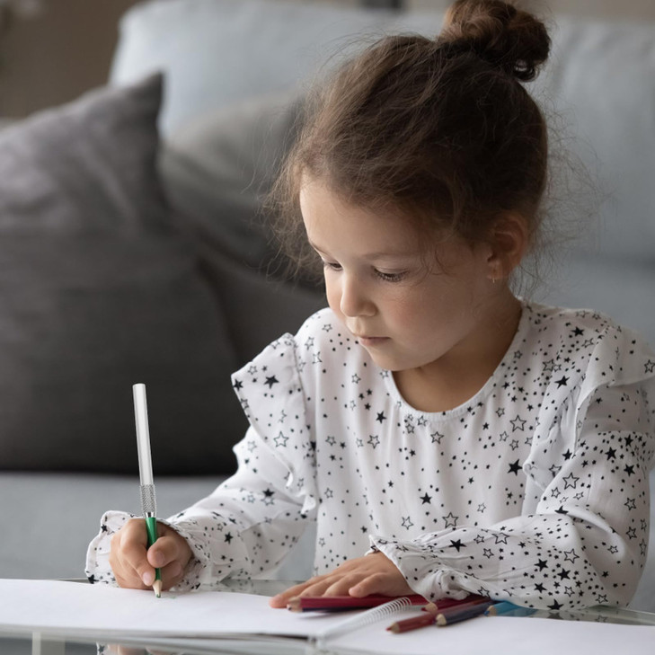 TEHAUX 5pcs Pencil Extenders, 4inch Stainless Steel Pencil Lengthener Adjustable Charcoal Stand Pen Sleeve Extender Holder Lengthener for Artists, Ho