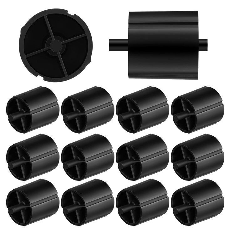 Humyoun 12 Pcs Tape Dispenser Replacement Core 1" Desktop Small Plastic Tape Dispenser Insert Parts for Office Home School Supplies