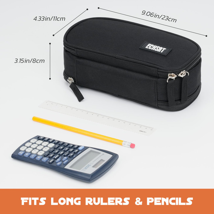 ECHSRT Tactical Pencil Case for Boy, Extra Large Capacity Camo Pencil Pouch for Men Adults, 3 Compartment Zipper Pen Case, Small Tool Bag Organizer f