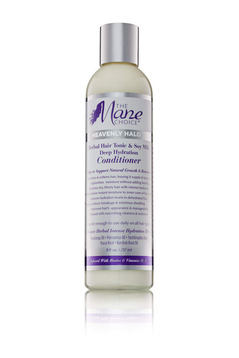 The Mane Choice Heavenly Halo Herbal Hair Tonic & Soy Milk Deep Hydration Conditioner, 8 Ounce