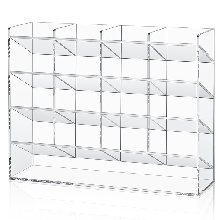 MotiMind Acrylic Pen Organizer Storage for 200 Markers Vertical Marker Organizer Acrylic Pen Display Holder for Office Desk Desktop Stationery Pencil