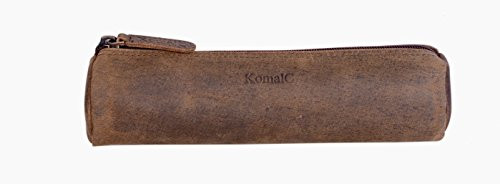 Leather Pencil Case Handcrafted Pen pouch Elegant and practical gift for artists perfect for office by KomalC