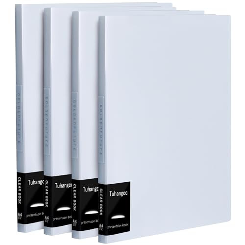 Tuhangcc Art Portfolio 8.5"x11"?- Heavy Duty Display Book Folder with Clear Sheet Protectors,Displays 40Pages, Presentation Book for Artwork, Documen