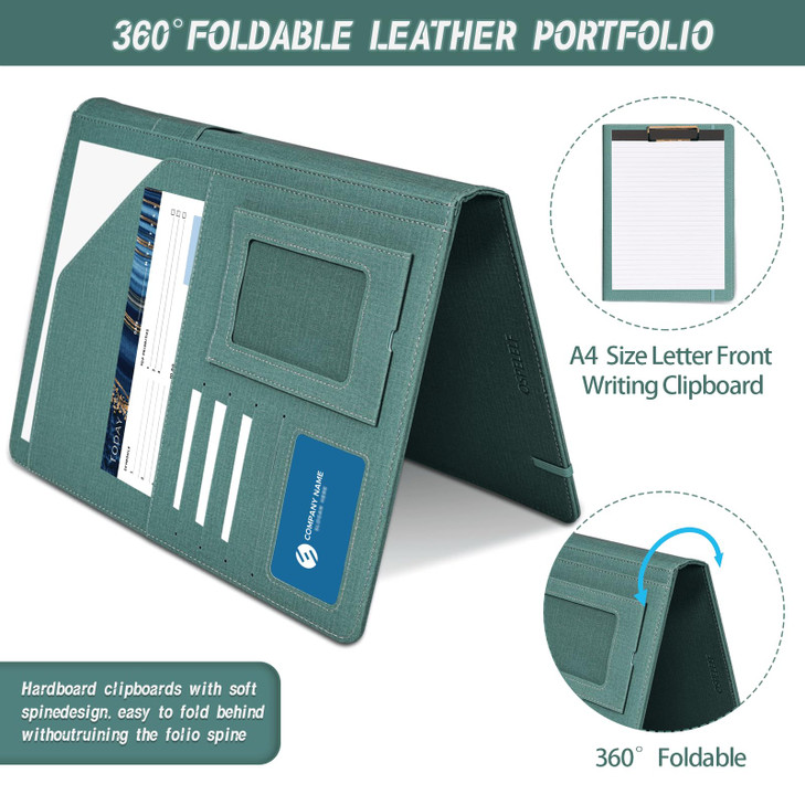 Portfolio for Men Business Portfolios Organizer Clipboards with Storage Exquisite Resume Portfolio Folder