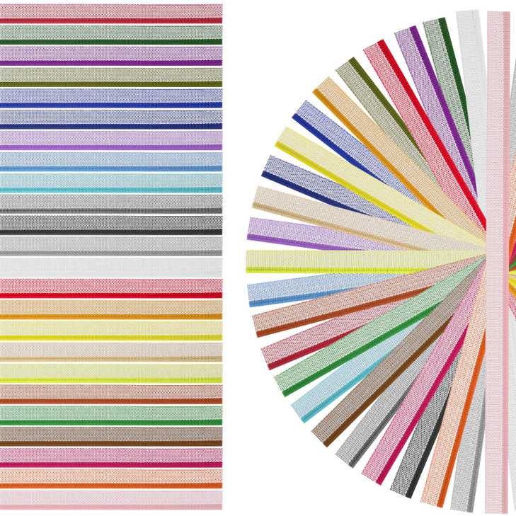 48 Pcs Book Binding Endbands, 12 Inch Cotton Book Headband Binding Kit for Beginners, 24 Colors