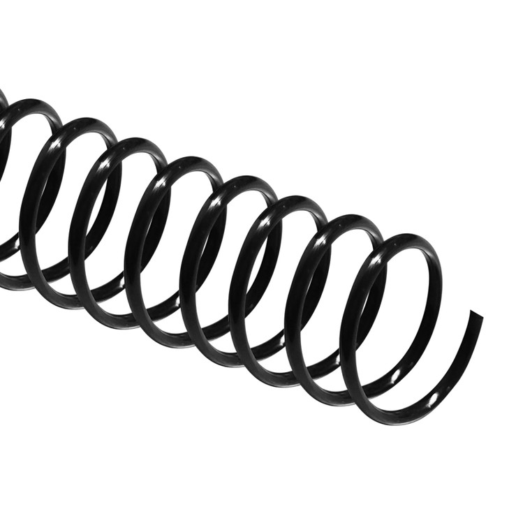 TOTiyea 50 Pack Plastic Spiral Binding Coils,20mm(3/4 ") Binding Spirals,170 Sheet Capacity,4:1 Pitch, Black