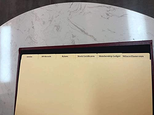 CORP PAPER PRODUCTS Corporation Binder with 6 Tabs and Clear Plastic Sleeve