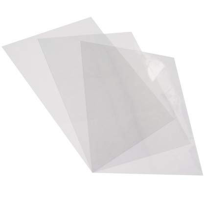 CFS Products 7 Mil 8-1/2 x 11 Inches PVC Binding Covers - Pack of 100, Clear Compatible with GBC, Fellowes and Trubind Binding Machines and More