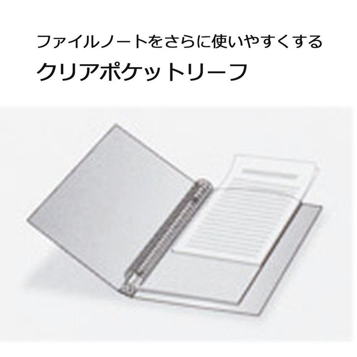 Maruman L480 Clear Pocket, A5, 20 Holes, Refills, Set of 10