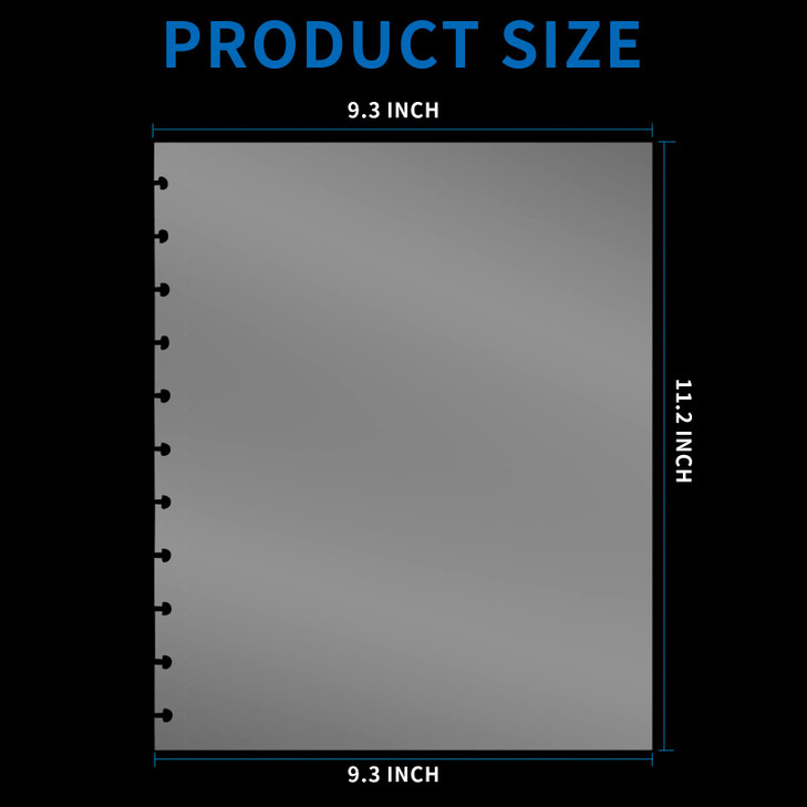 50 Piece Clear Sheet Protectors Page Protectors 8.5 x 11 Clear Binder Sheet Protectors Discbound Sheet Protectors for Discbound Holds Letter Size Dis