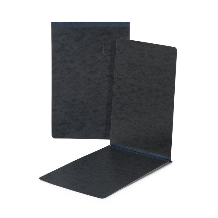 5 Blue Summit Supplies 11x17 Folders - Black Tabloid Pressboard Report Cover with Metal Prong Fasteners, Durable 25pt Pressboard, 3" Capacity, Tabloi