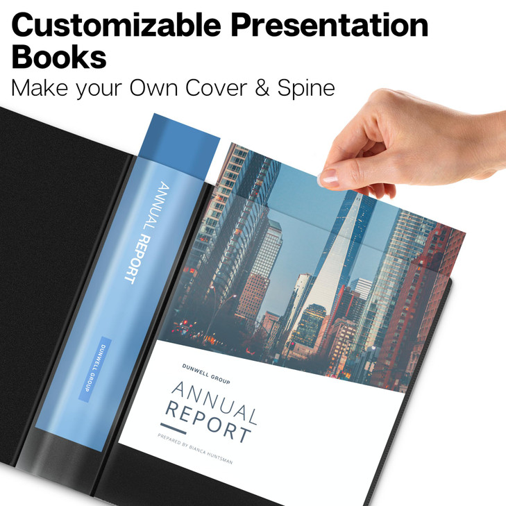 Dunwell Presentation Binder 48-Pocket, Displays 96 Pages, 8.5x11 Portfolio Binder with Plastic Sleeves, Storage and Organizer for Documents, Photos,