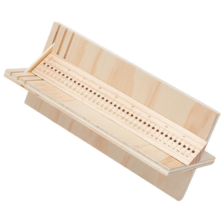 BENECREAT 9 Inch Wood Bookbinding Punching Tool, Pine Book Binding Cradle, Book Binding Supplies for DIY Notebook Journals Planners, Bookbinding Begi