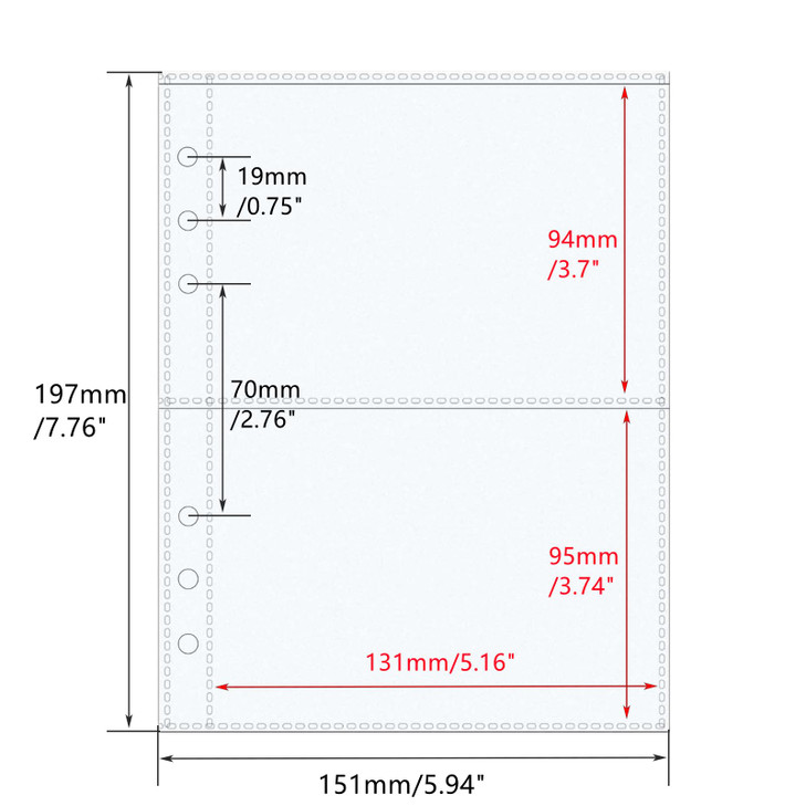 Mogoostry A5 Sheet Protectors for 6 Ring Binder 20 Sheets Clear Page Protectors Plastic Photo Album Sleeves Single Layer Frosted 2-Pocket Protector