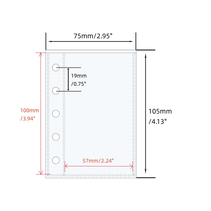 Mogoostry A8 Sheet Protectors for 5 Ring Binder, 20 Sheets Clear Page Protectors Plastic Photo Card Sleeves Double Layer Pocket Sheets