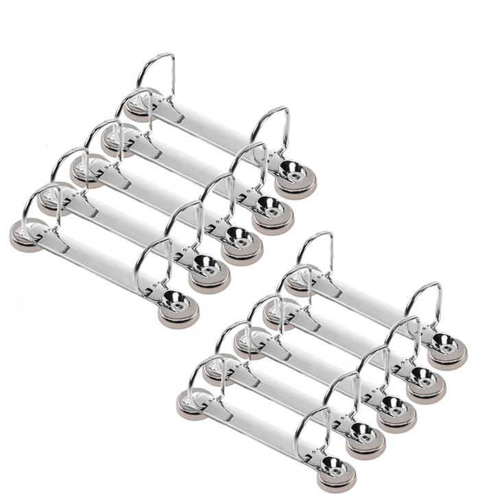 2 Ring Binder Mechanism, Magnetic Ring Binder 1 Inch, D Shaped Ring, for Hanging A5 Paper (Size 5.5 x 8.5 Inch, Half Letter), Pack of 10