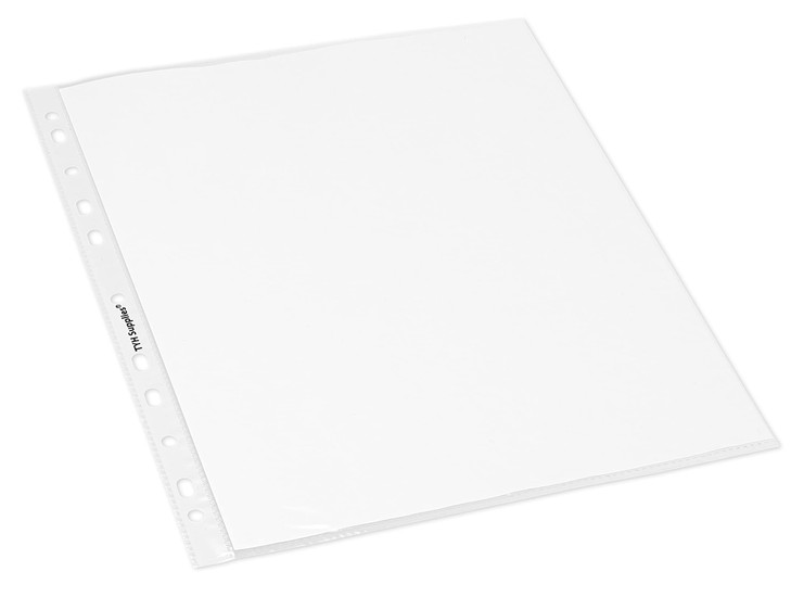 TYH Supplies 1000 Pack Clear Sheet Protectors for 3 Ring Binder | 8.5 x 11 Inch | Glossy Standard 11 Hole Plastic Page Protectors for Home, Office, a