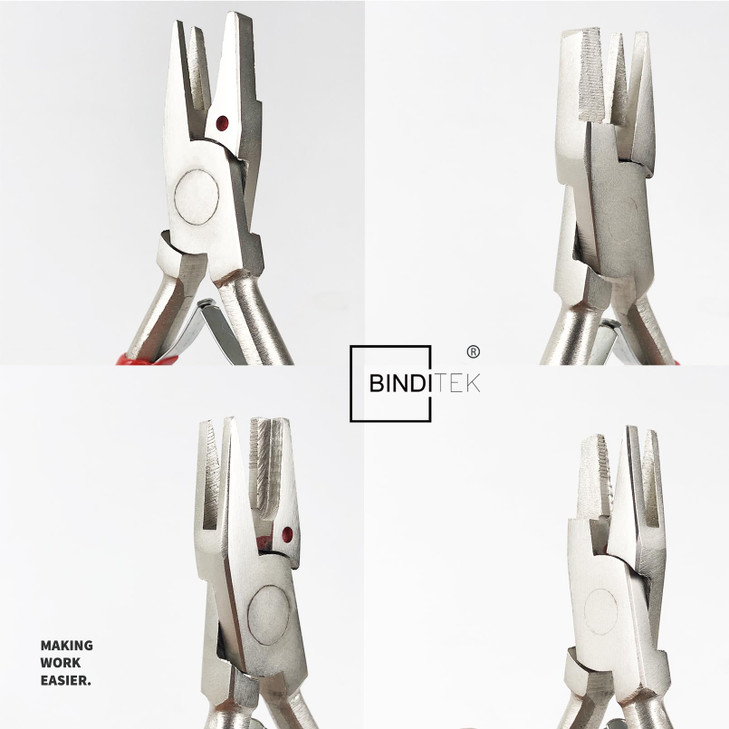 Binditek 1 Pack Heavy Duty Handheld Coil Crimpers, Cutting and Crimping Tool for Plastic Spiral Binding Spines, for Students and Coworkers