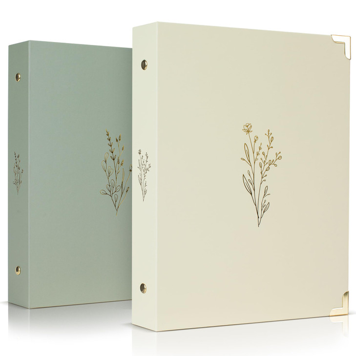 Aesthetic 6 Ring A5 Binder Set of 2 - The Perfect Small 0.75 Inch Planner Binder for Journaling or Collections - Refillable Notebook Holder with Pock