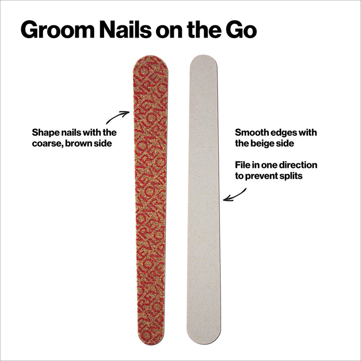 Revlon Compact Nail File, Dual Sided Emery Boards, Manicure Essentials, Smooths & Shapes Nails, Easy to Use (Pack of 10)