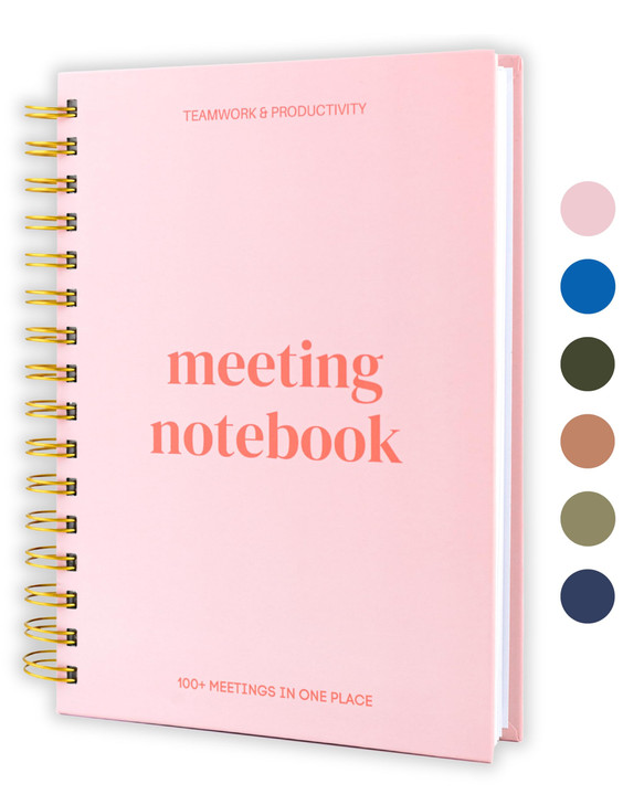 Lamare Meeting Notebook for Work Organization  Perfect Work Notebook for Note Taking, Meeting Planner and Office Supplies for Men & Women