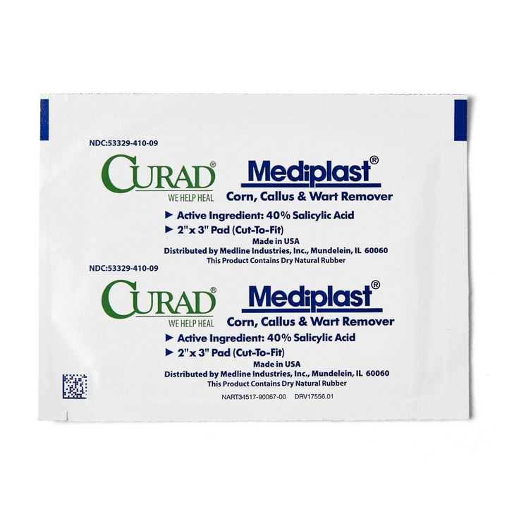 Curad Mediplast Corn, Callus & Wart Remover, 2 Pads