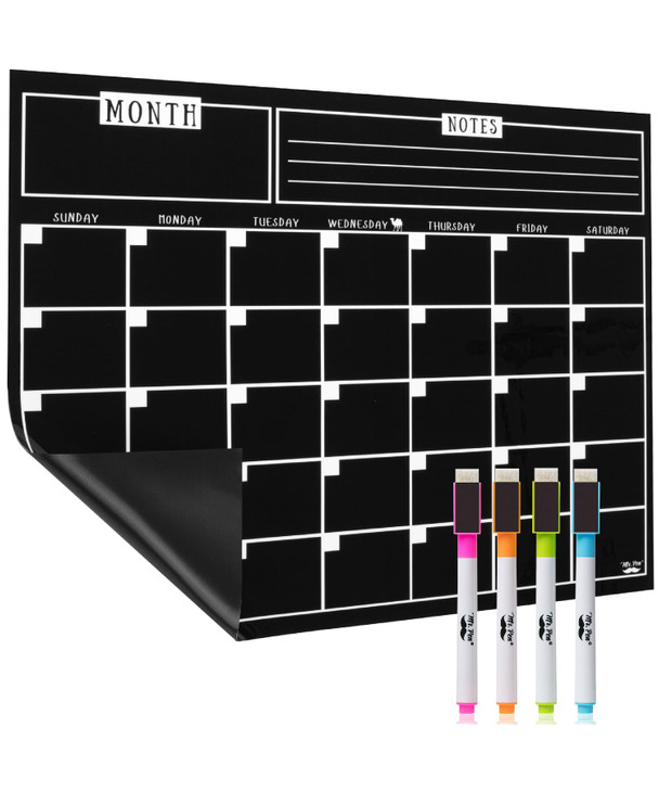 Mr. Pen- Dry Erase Calendar for Fridge, Magnetic, 14.7 x 11.8, Magnetic Calendar with 4 Dry Erase Markers, Magnetic Calendar for Fridge, Magnetic Whi