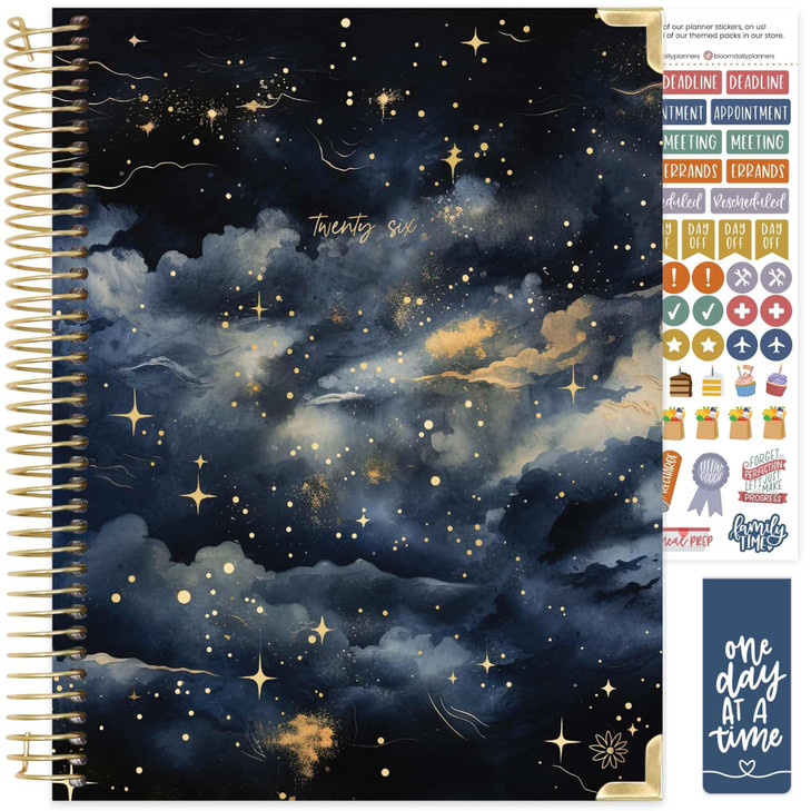 bloom daily planners HARDCOVER 2026 Planner (January to December) - 8.5 x 11 Weekly & Monthly Dated Agenda Organizer Book with Stickers & Tabs - Mi