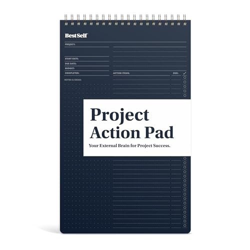 BestSelf Project Action Pad - Daily Task Planner, To-Do List & Action Pad for Boosting Productivity and Effective Project Management