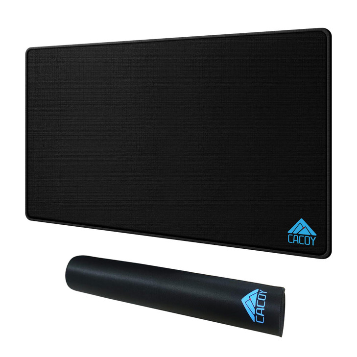 Cacoy 36" x 20" Large Mouse Pad, Desk Mat Office Desk Pad Gaming Mouse Mat with Stitched Edges, XXL Keyboard Mousepad with Non-Slip Waterproof Rubber