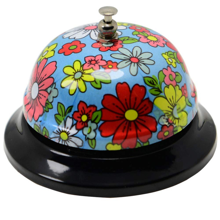 WEKOIL Call Bell Desk Service Bell Ding Bell for Restaurant Hotel Room Kitchen Party Office Receptionist Elderly Teachers Chef Large Cute Bell,3.3 in