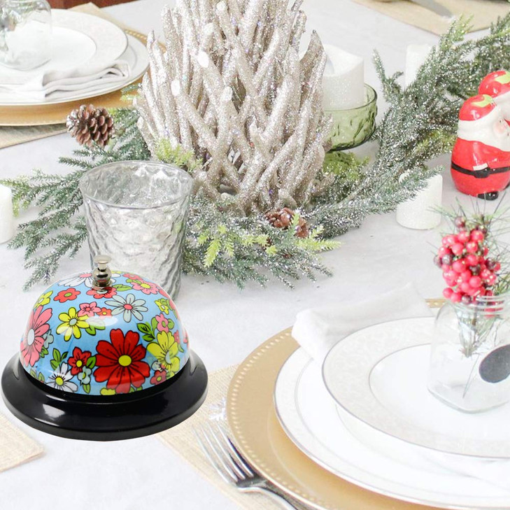 WEKOIL Call Bell Desk Service Bell Ding Bell for Restaurant Hotel Room Kitchen Party Office Receptionist Elderly Teachers Chef Large Cute Bell,3.3 in