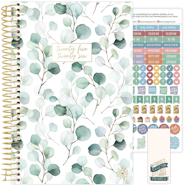 bloom daily planners 2025-2026 Academic Year Daily Planner (July 2025 - July 2026) - A5 Weekly & Monthly Calendar Agenda Organizer Book with Stickers