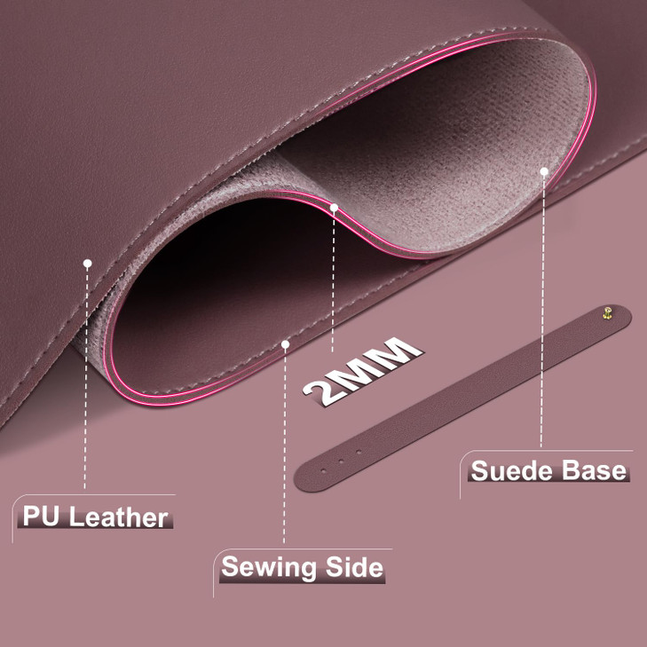 Leather Desk Pad Protector, Desk Mat, Large Mouse Pad, Non-Slip Desk Blotter, Office Laptop Desk Pad, PU Leather Desk Writing Pad for Office and Home