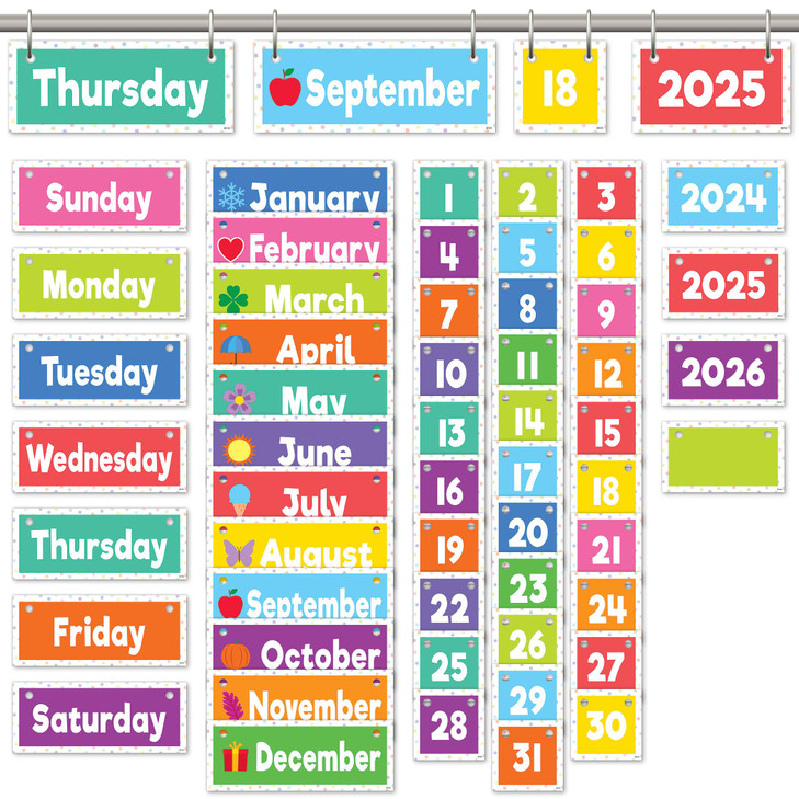 Teacher Created Resources Colorful Flip Calendar