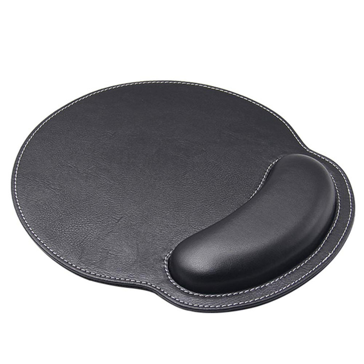 RICHEN Ergonomic PU Leather Mouse Pad with Wrist Support,Comfort Memory Foam,Waterproof Surface?Non- Slip Rubber Base for Computer Laptop & Mac,Light