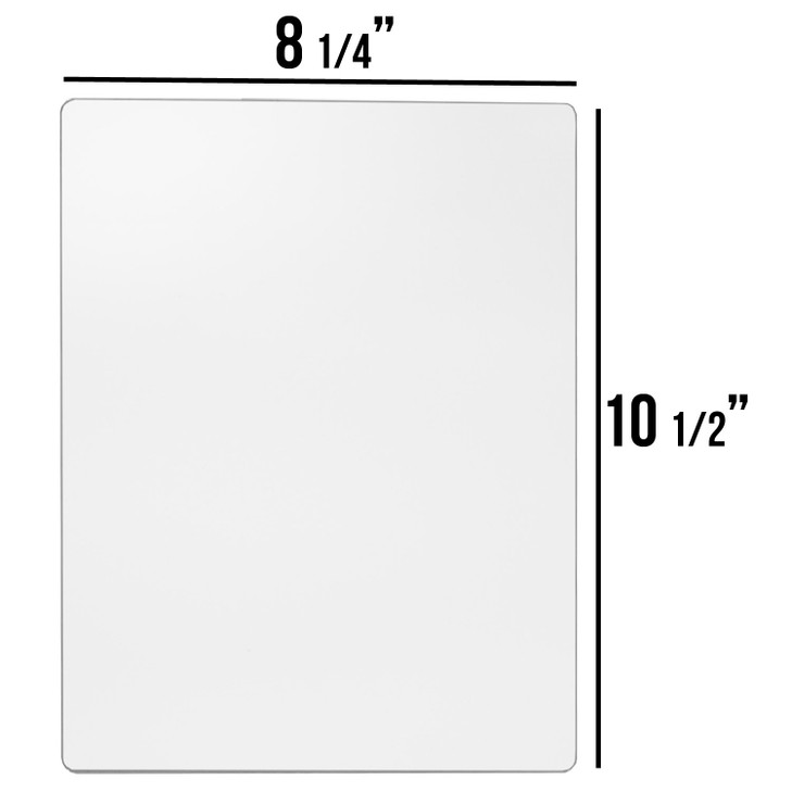 SourceOne Premium Acrylic Brochure Support Inserts for Humid Environments, 5 Pack