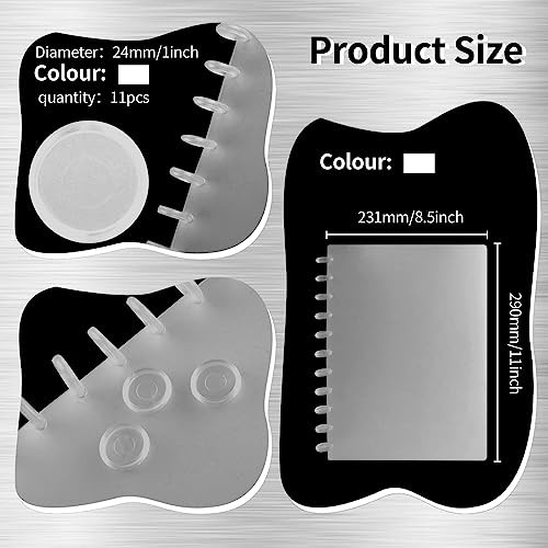 3 Set Discbound Notebook Poly Cover Covers for Discbound Notebook Discbound Cover Letter Size for Notebook Office Product(Note:Only 11 Piece Expansio