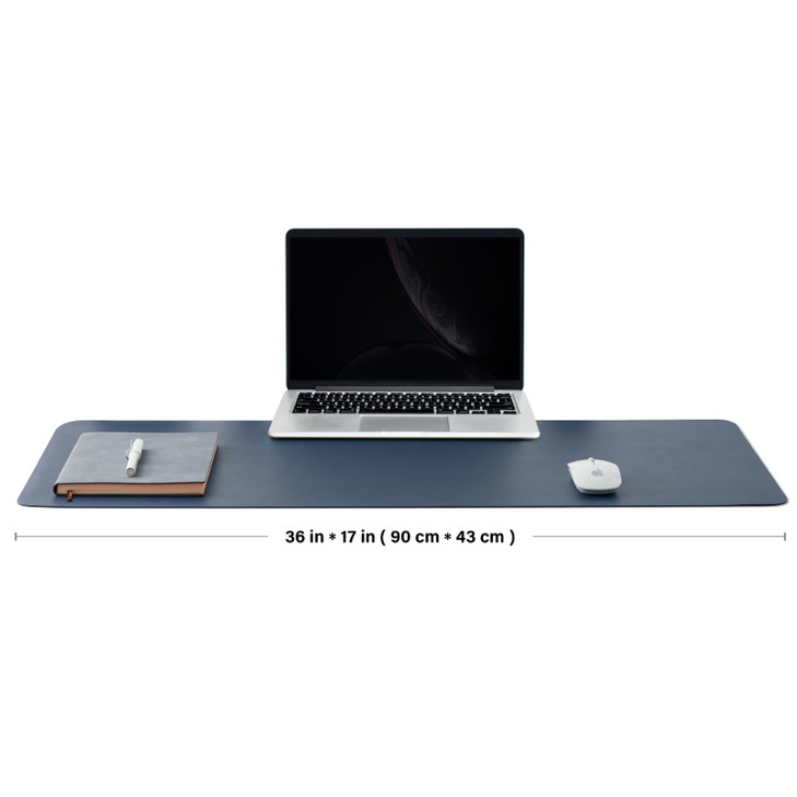 Leather Desk Mat - Non-Slip PU Desk Pad for Office and Home - Desk Organization and Accessories - Ideal for Large Mouse Pad and Desk Mats on Top of D