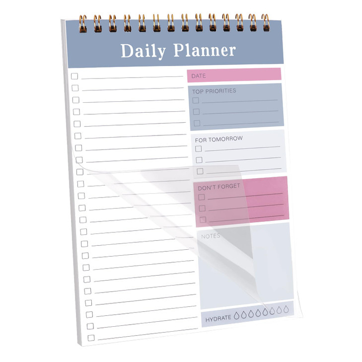 Newkita 30 Sheets Undated Daily Planner Memo Pad, 5.1x7.8 Inch To Do List Notebook, Multiple Functional Checklist Notepads for Office, School and Hom