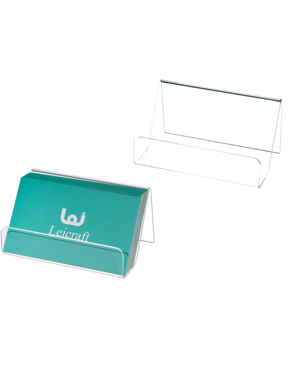 Leicraft Acrylic Business Card Holder for Desk,Card Organizers and Office Desk Accessories for Men and Women (2)
