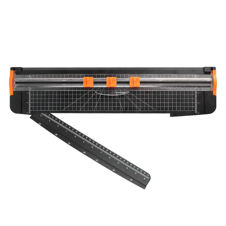 ZEQUAN Paper Cutter 18 inch, 18" Cut Length Large Paper Trimmer Slider for Craft Scrapbooking Cardstock, 3pcs Blade