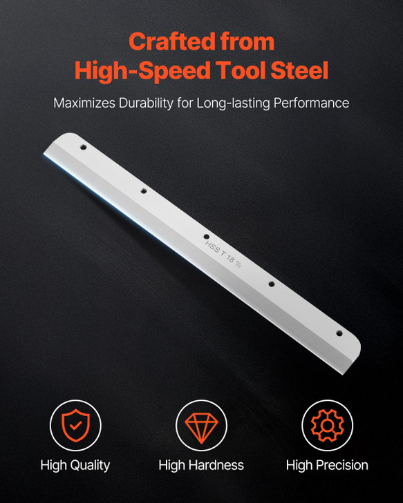 VEVOR Paper Cutter Blade, Heavy Duty Steel Blade Replacement Suitable for Professional Cutter E330D/E330S, Paper Trimmer Machine Spare Blade,585 x 44